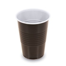 Műanyag pohár 0,15L barna