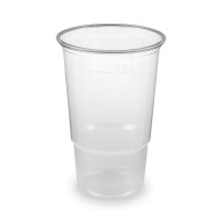 Műanyag pohár 0,5L vt.