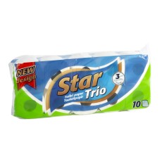 Toalettpapír Star-Trio 10-es